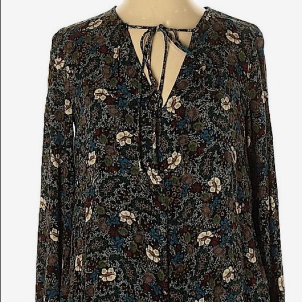 EUC Zara Green Floral Romper